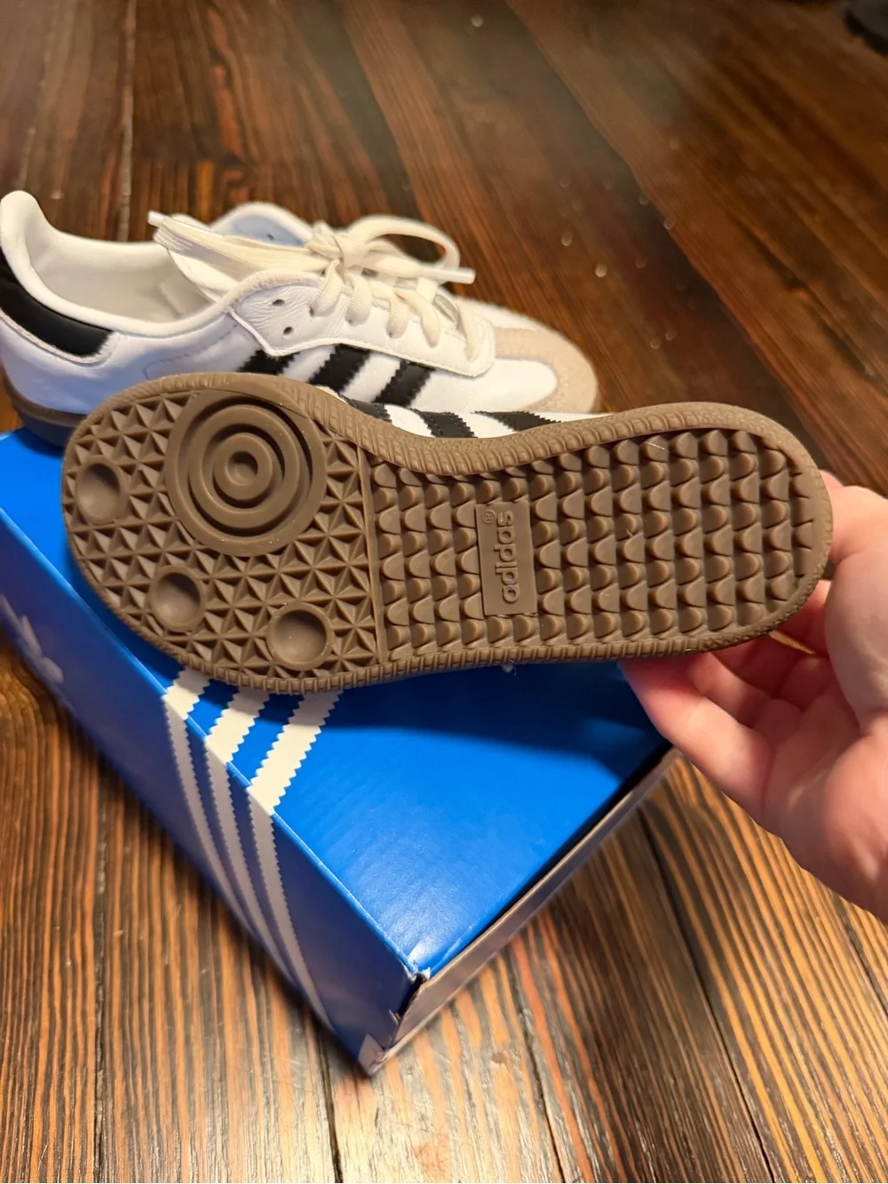 adidas Kids Samba Sneakers - White, Black & Gum